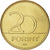 Coin, Hungary, 20 Forint, 2007, Budapest, MS(63), Nickel-brass, KM:696