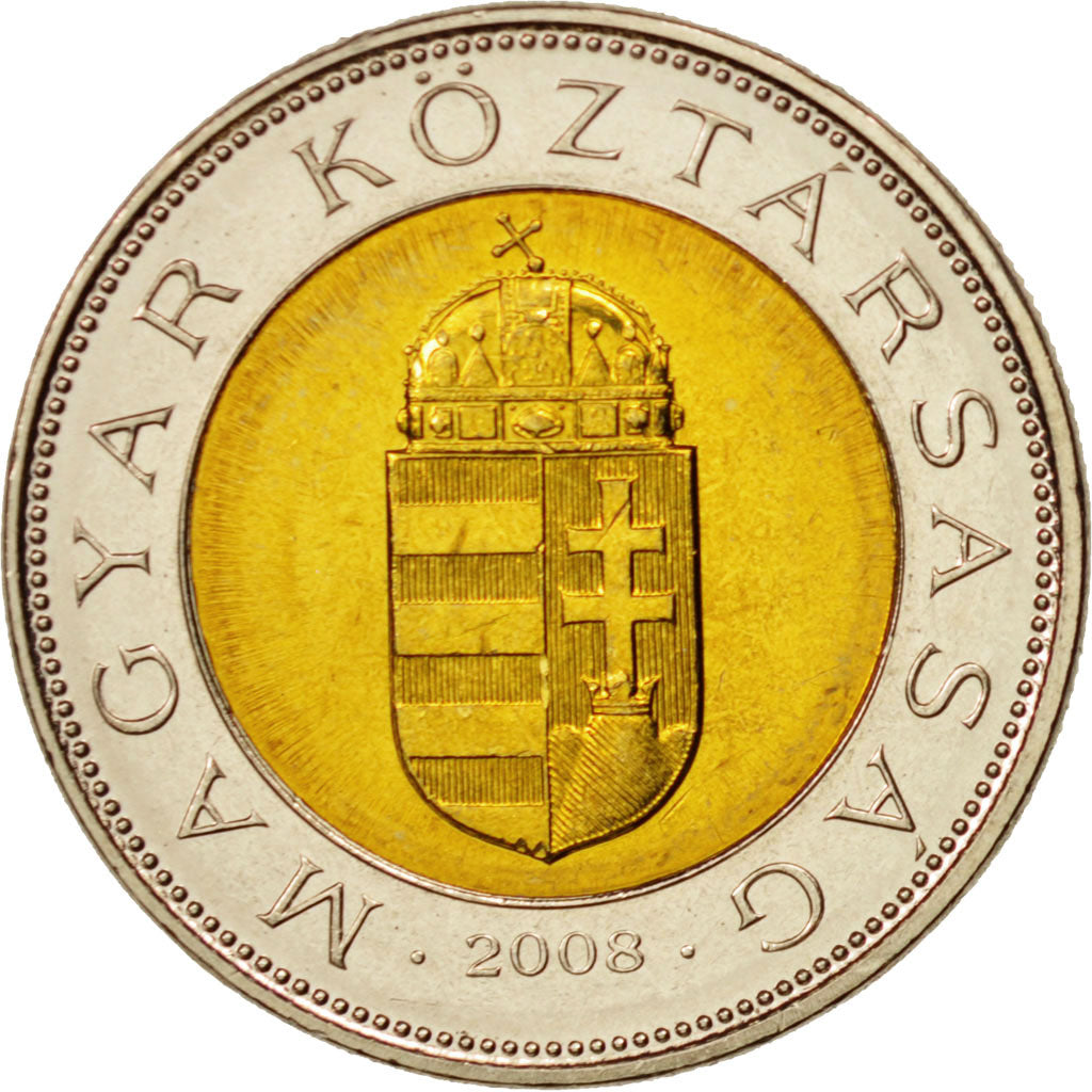 Coin, Hungary, 100 Forint, 2008, Budapest, MS(63), Bi-Metallic, KM:721