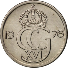 Monnaie, Suède, Carl XVI Gustaf, 25 Öre, 1976, SPL, Copper-nickel, KM:851