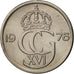 Monnaie, Suède, Carl XVI Gustaf, 25 Öre, 1976, SPL, Copper-nickel, KM:851