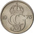 Coin, Sweden, Carl XVI Gustaf, 25 Öre, 1976, MS(63), Copper-nickel, KM:851
