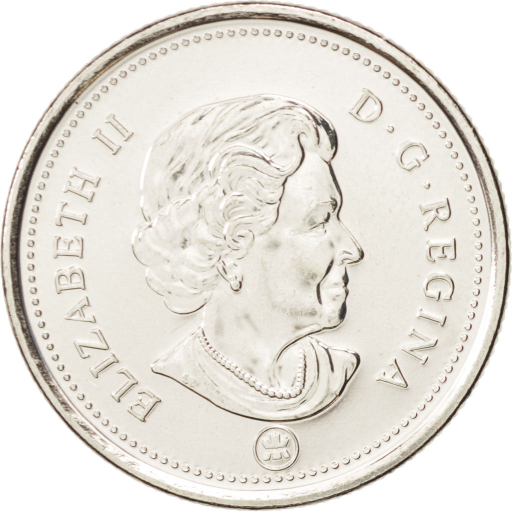 Coin, Canada, Elizabeth II, 25 Cents, 2013, Royal Canadian Mint, Winnipeg