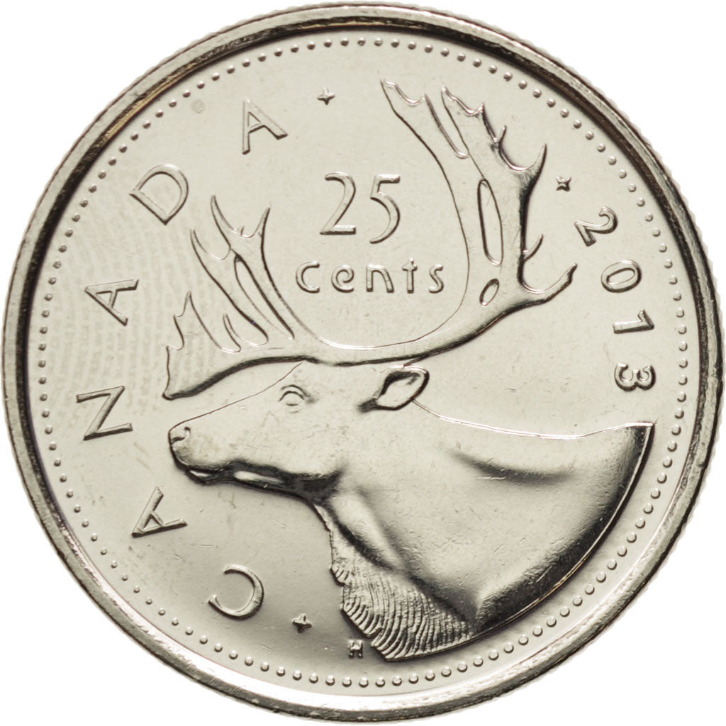 Coin, Canada, Elizabeth II, 25 Cents, 2013, Royal Canadian Mint, Winnipeg