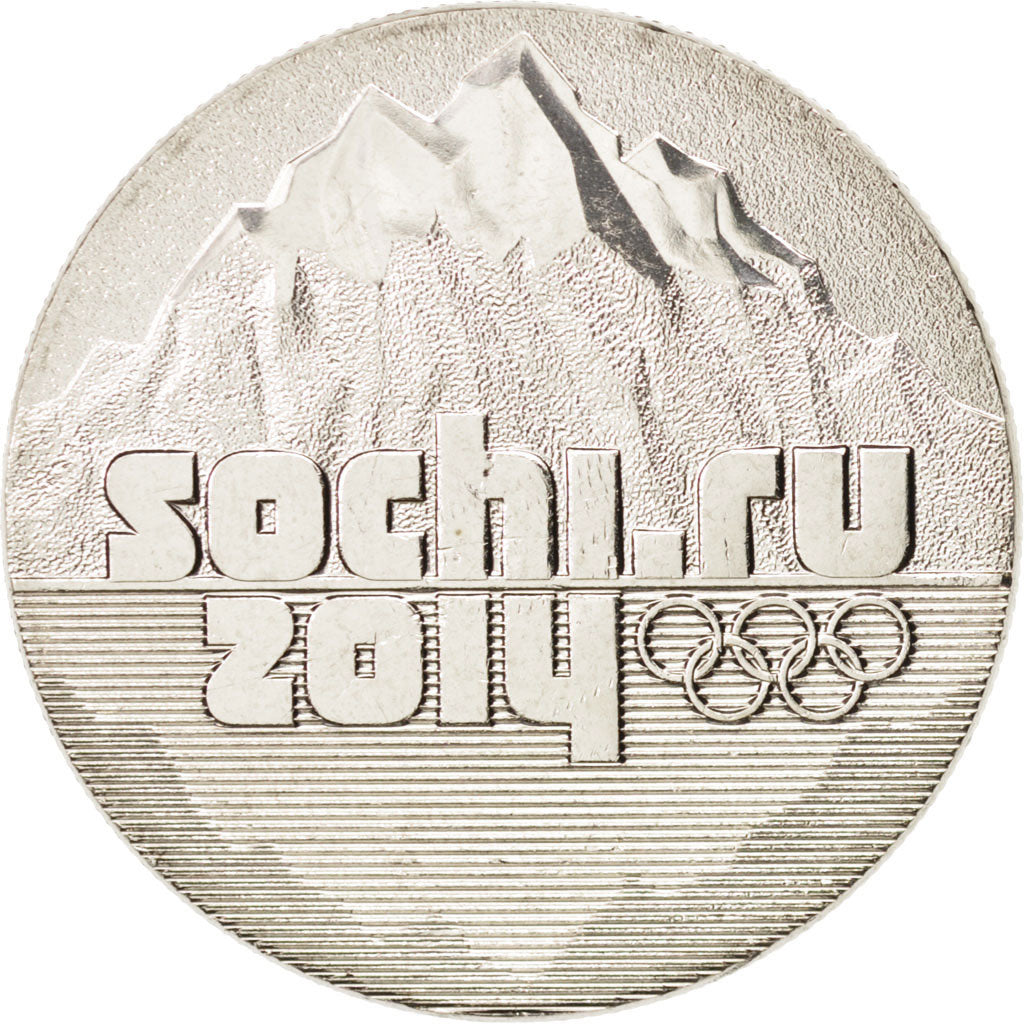 Coin, Russia, montagne, 25 Roubles, 2014, MS(63), Copper-nickel