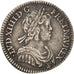 Monnaie, France, Louis XIV, 1/12 Écu à la mèche courte, 1/12 ECU, 10 Sols