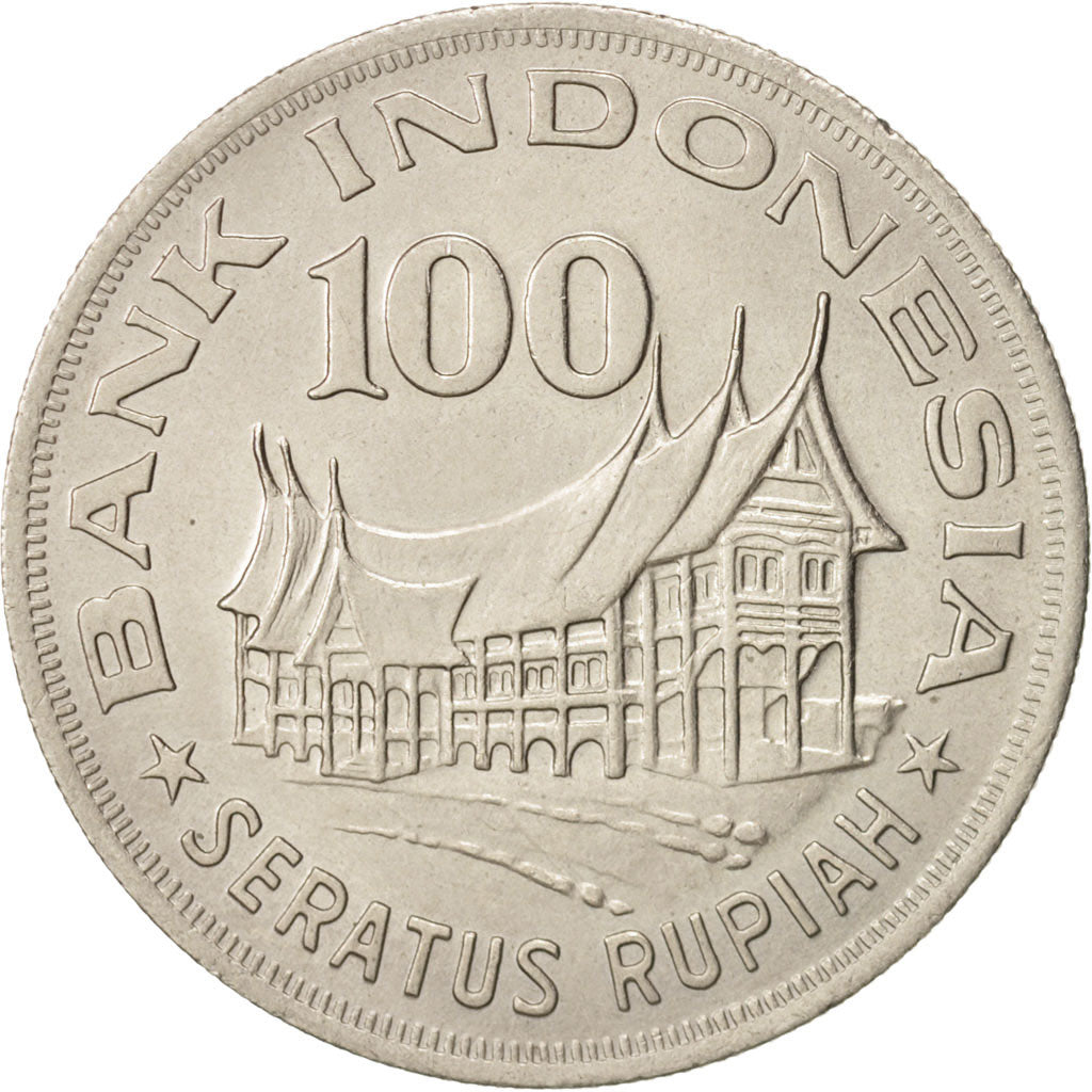 Coin, Indonesia, 100 Rupiah, 1978, AU(55-58), Copper-nickel, KM:42