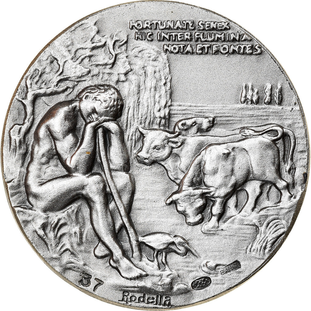 Italy, Medal, Publius Virgilius Maro, Religions & beliefs, 1981, Rodella