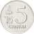 Coin, Lithuania, 5 Centai, 1991, MS(63), Aluminum, KM:87