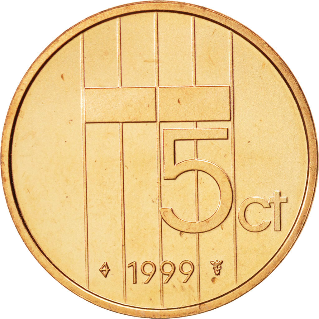 Monnaie, Pays-Bas, Beatrix, 5 Cents, 1999, SPL, Bronze, KM:202