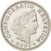 Moneta, Szwajcaria, 20 Rappen, 2001, Bern, MS(64), Miedź-Nikiel, KM:29a