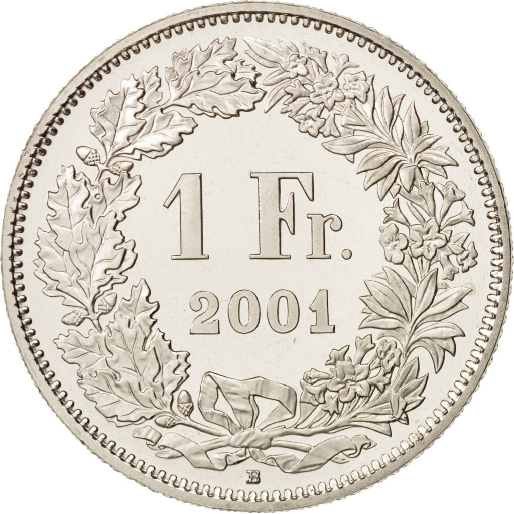 Monnaie, Suisse, Franc, 2001, Bern, SPL+, Copper-nickel, KM:24a.3