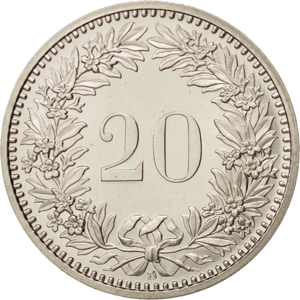 Monnaie, Suisse, 20 Rappen, 2004, Bern, SPL+, Copper-nickel, KM:29a