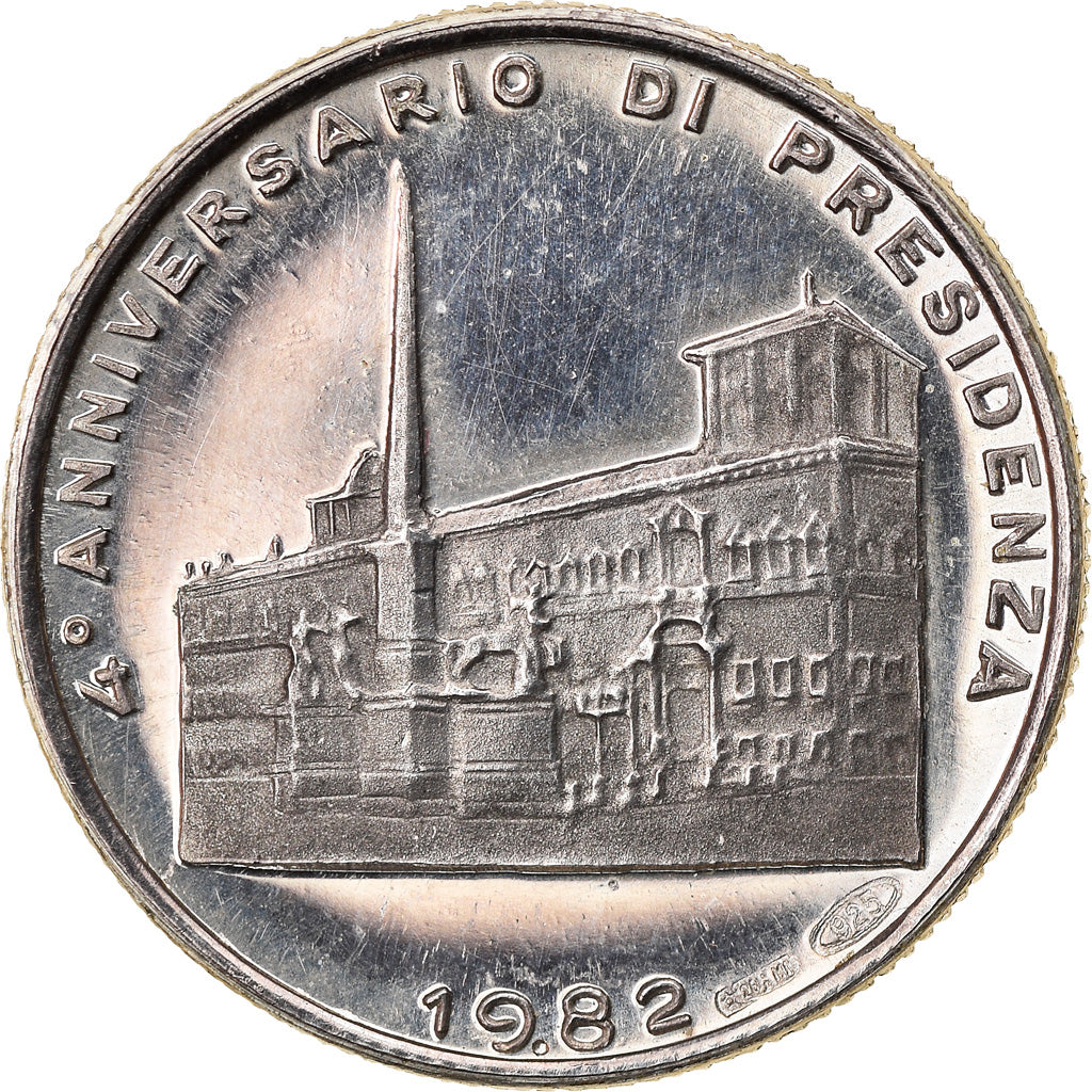 Italy, Medal, Sandro Pertini, 4e Anniversario di Presidenza, Politics, 1982