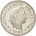 Moneta, Szwajcaria, 10 Rappen, 2005, Bern, MS(64), Miedź-Nikiel, KM:27