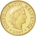 Moneta, Svizzera, 5 Rappen, 2007, Bern, SPL+, Alluminio-bronzo, KM:26c