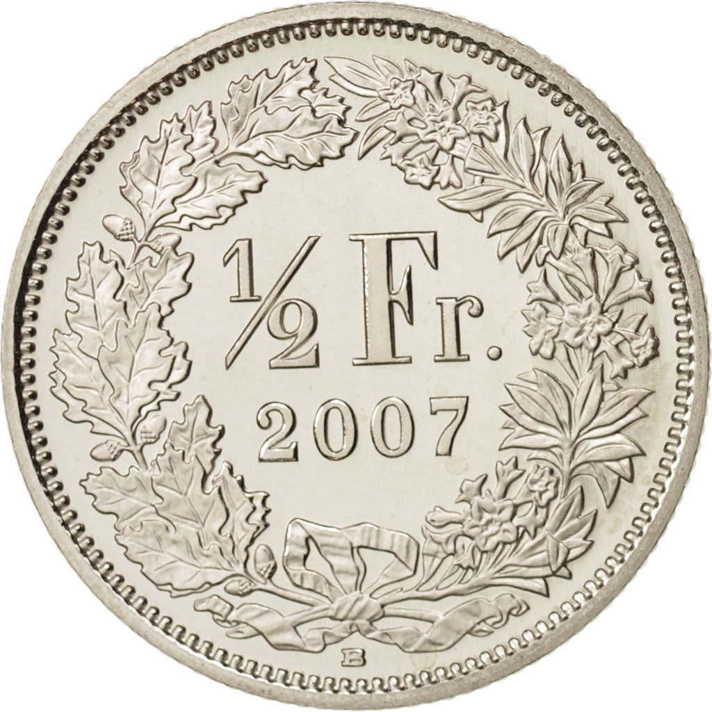 Monnaie, Suisse, 1/2 Franc, 2007, Bern, SPL+, Copper-nickel, KM:23a.3