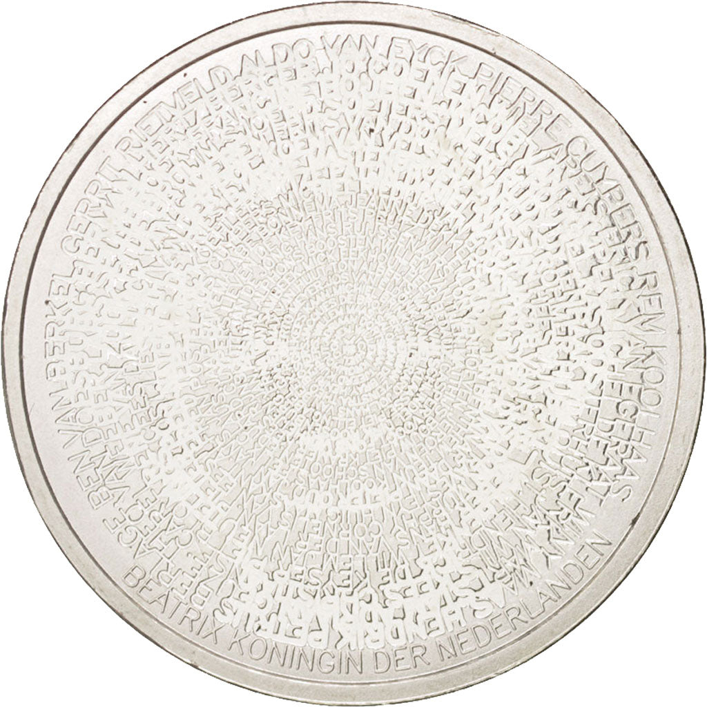 Holandia, 5 Euro, 2008, AU(55-58), Srebro platerowane miedzią, KM:279a