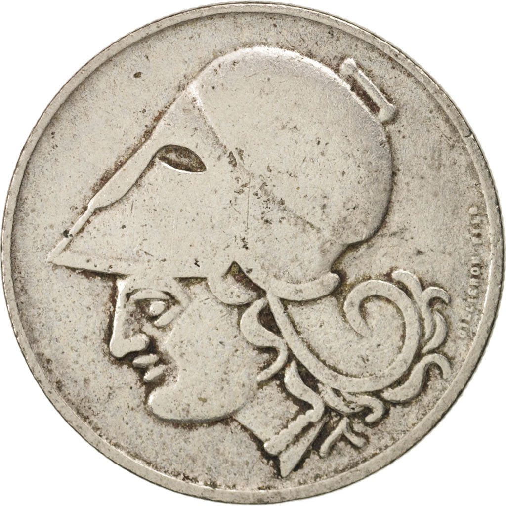 Coin, Greece, 2 Drachmai, 1926, VF(20-25), Copper-nickel, KM:70