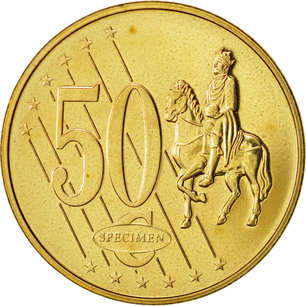 Watykan, Medal, 50 C, Essai-Trial Benoit XVI, 2008, MS(63), Mosiądz