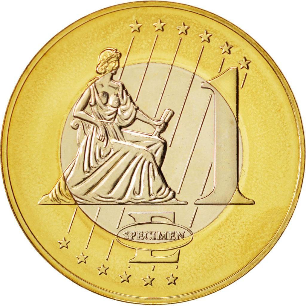 Vatican, Medal, 1 E, Essai-Trial Benoit XVI, 2007, SPL, Bi-Metallic