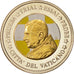 Vatican, Medal, 2 E, Essai-Trial Benoit XVI, couleur, 2007, MS(63), Bi-Metallic