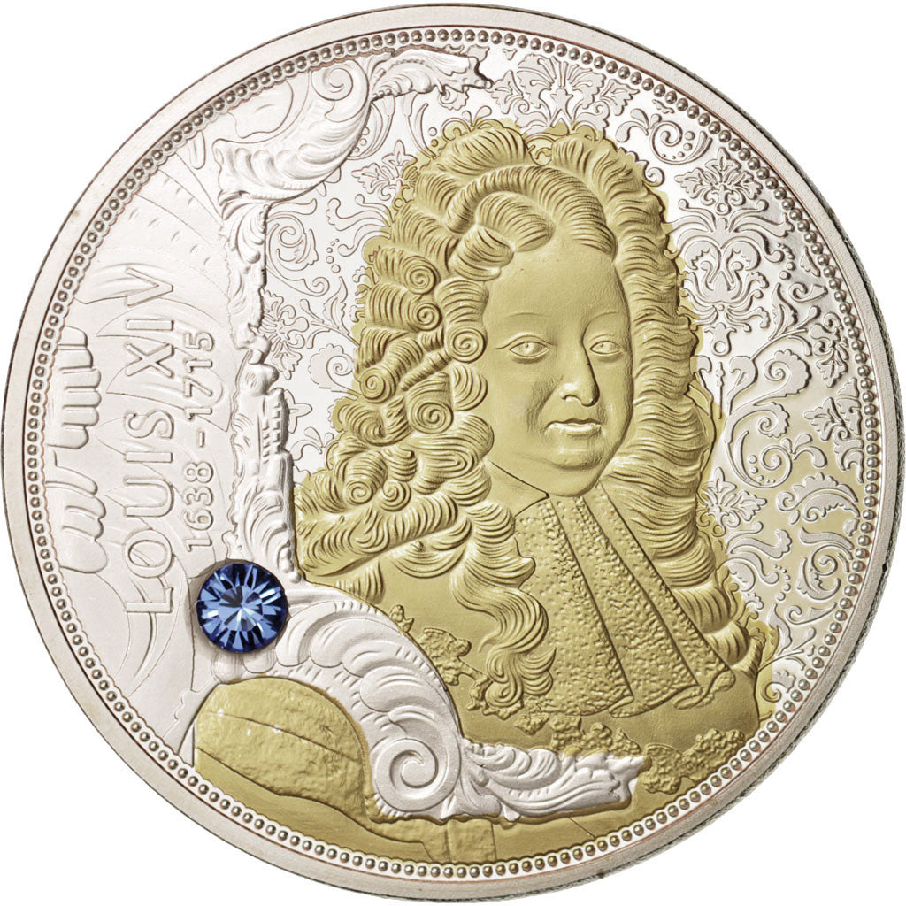 France, Medal, Les Rois Célèbres - Louis XIV, FDC, Cuivre plaqué Argent