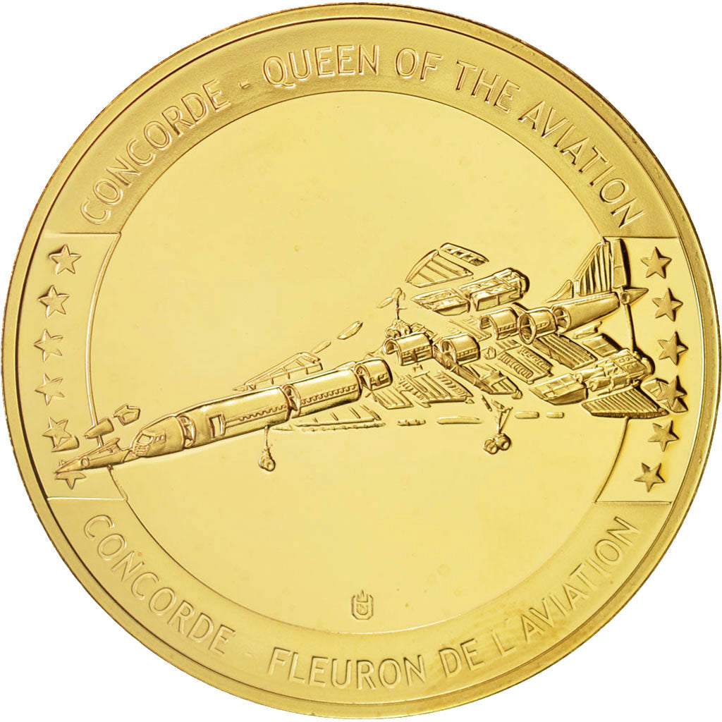 France, Medal, Concorde - 1 Octobre 1969, MS(65-70), Copper Clad Brass