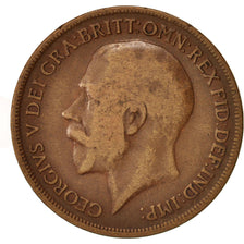 Coin, Great Britain, George V, Penny, 1919, VF(30-35), Bronze, KM:810