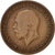 Moneta, Wielka Brytania, George V, 1/2 Penny, 1928, VF(20-25), Bronze, KM:837