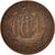 Moneda, Gran Bretaña, George VI, 1/2 Penny, 1944, BC+, Bronce, KM:844