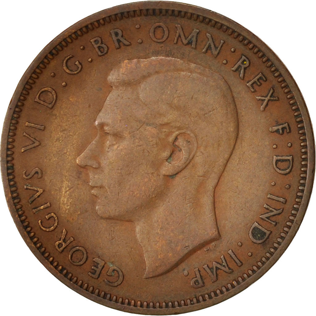 Coin, Great Britain, George VI, 1/2 Penny, 1946, VF(30-35), Bronze, KM:844