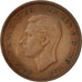Coin, Great Britain, George VI, 1/2 Penny, 1946, VF(30-35), Bronze, KM:844