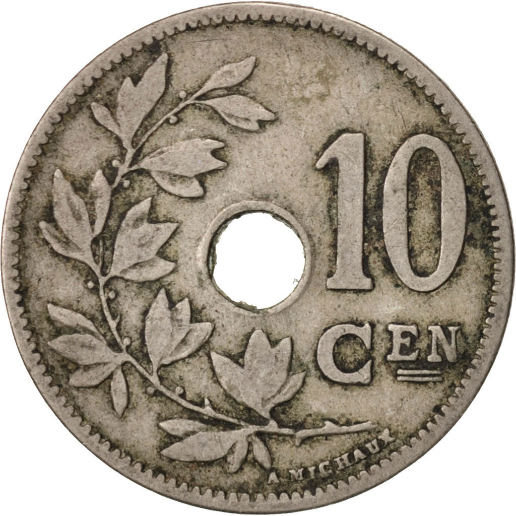 Moneta, Belgio, 10 Centimes, 1903, MB+, Rame-nichel, KM:49