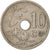 Moneta, Belgia, 10 Centimes, 1906, VF(20-25), Miedź-Nikiel, KM:53