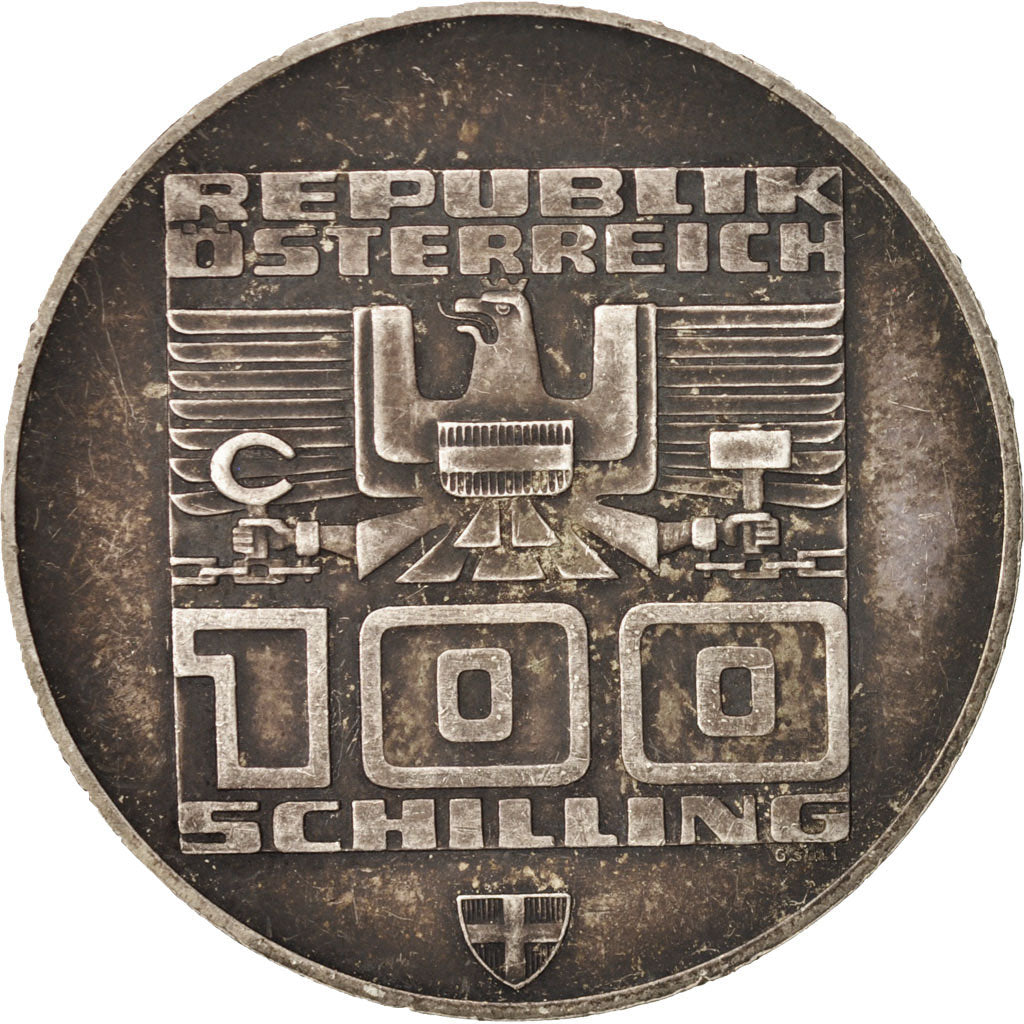 Coin, Austria, 100 Schilling, 1976, Vienna, EF(40-45), Silver, KM:2929