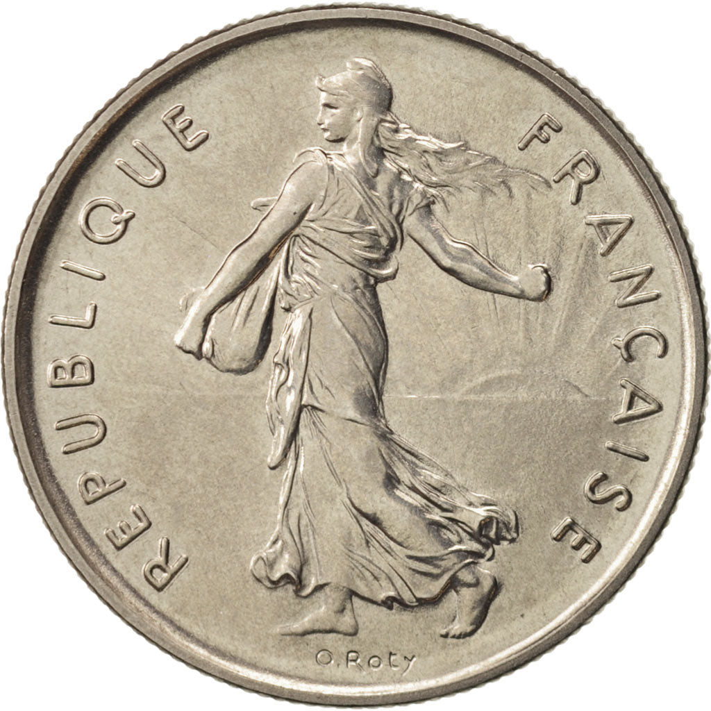 Moneta, Francia, Semeuse, 5 Francs, 1973, Paris, SPL+, Nichel placcato