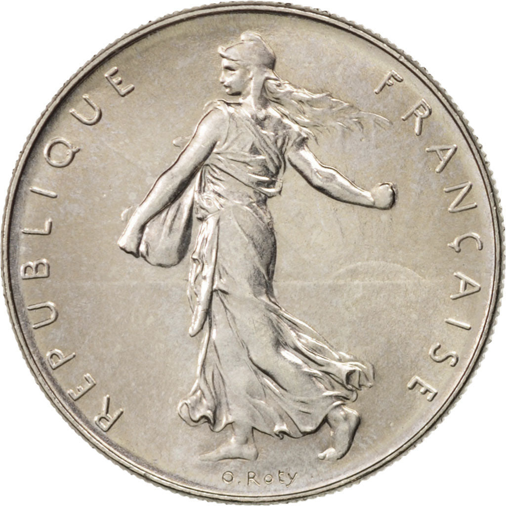 Moneda, Francia, Semeuse, Franc, 1974, Paris, SC, Níquel, KM:925.1, Gadoury:474