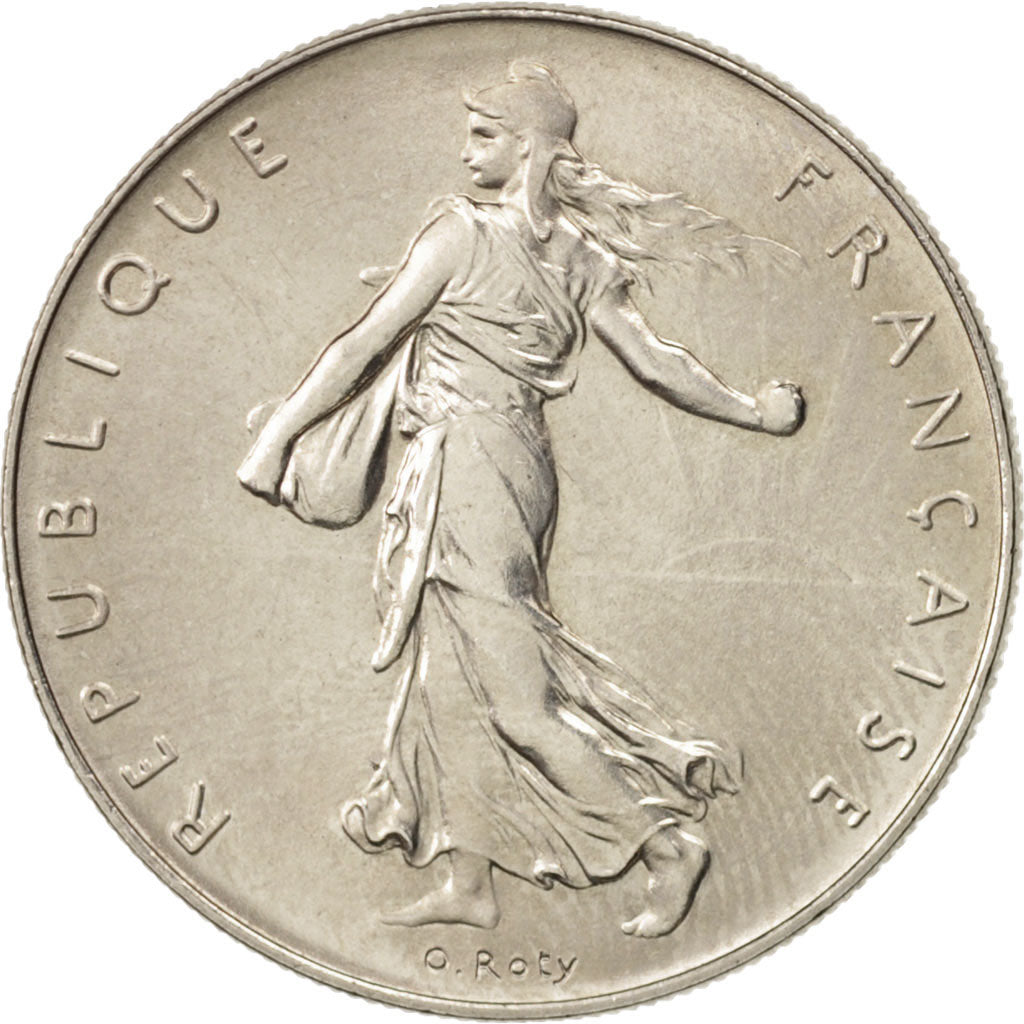 Coin, France, Semeuse, Franc, 1976, Paris, MS(63), Nickel, KM:925.1, Gadoury:474