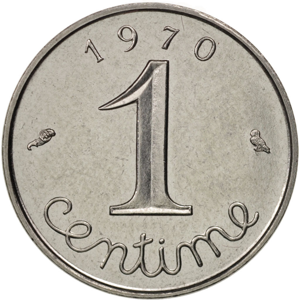 Coin, France, Épi, Centime, 1970, Paris, MS(63), Stainless Steel, KM:928