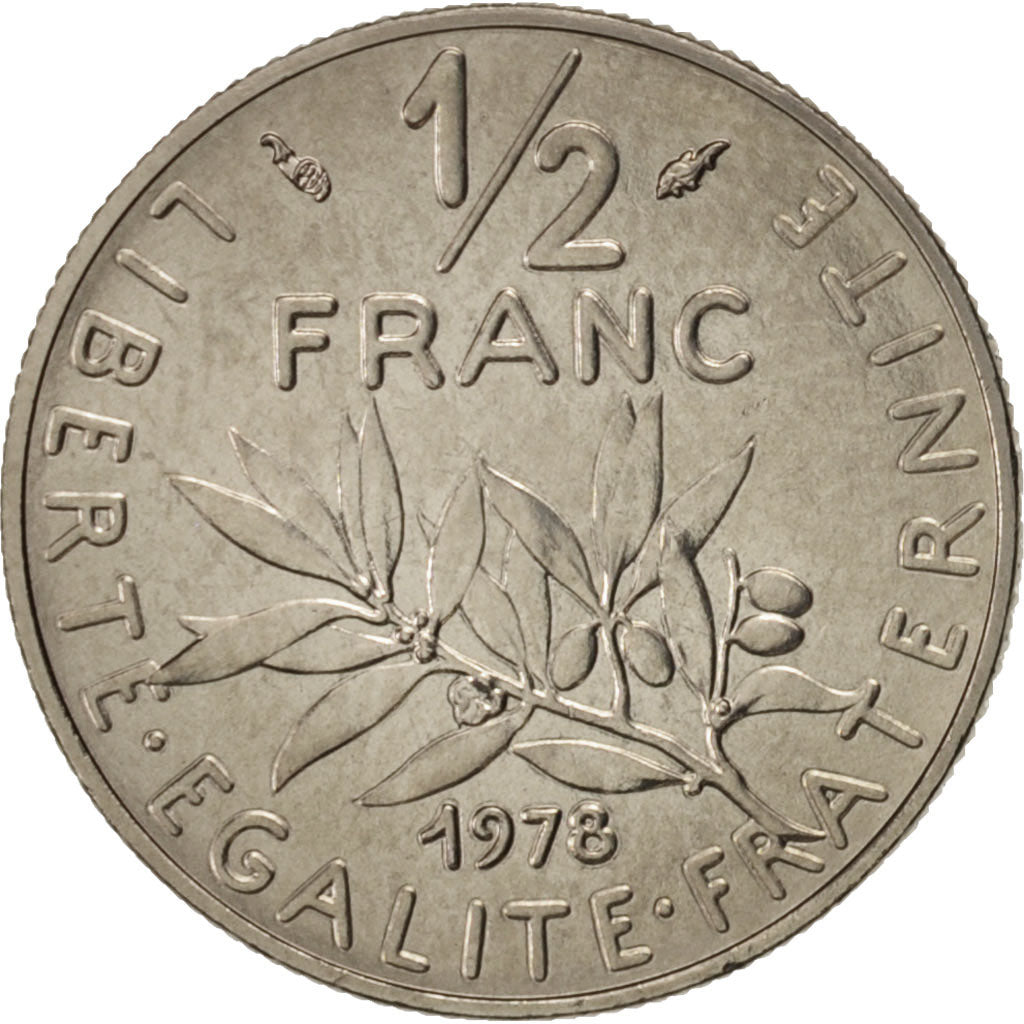 Monnaie, France, Semeuse, 1/2 Franc, 1978, Paris, SPL, Nickel, KM:931.1