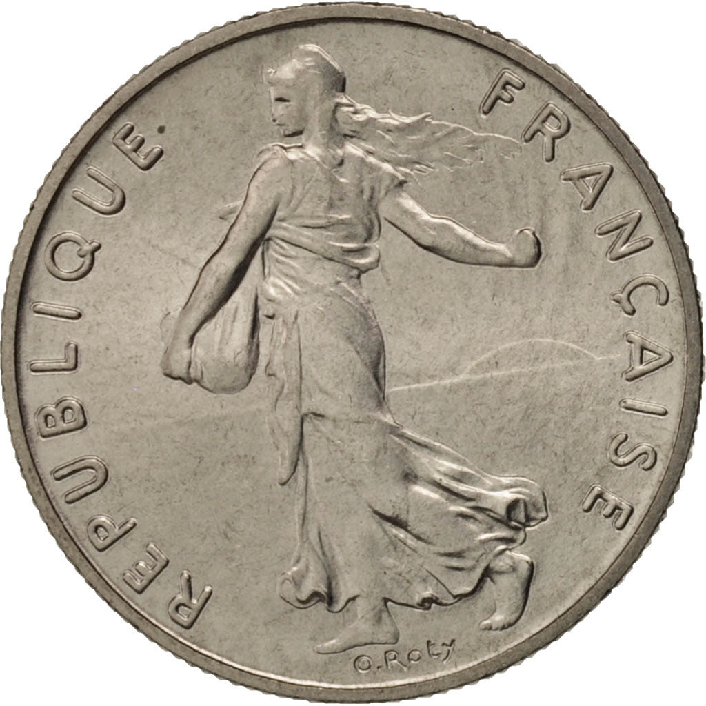 Coin, France, Semeuse, 1/2 Franc, 1986, Paris, MS(63), Nickel, KM:931.1