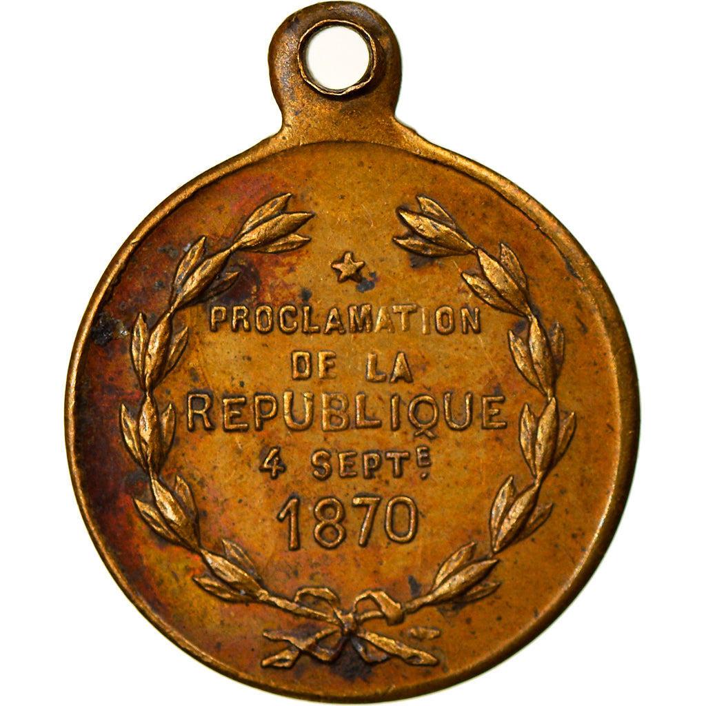 France, Medal, Proclamation de la Troisème République, 4 Septembre, Politics