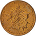 Moneta, Francja, Mathieu, 10 Francs, 1984, Paris, MS(63), Mosiądz niklowy
