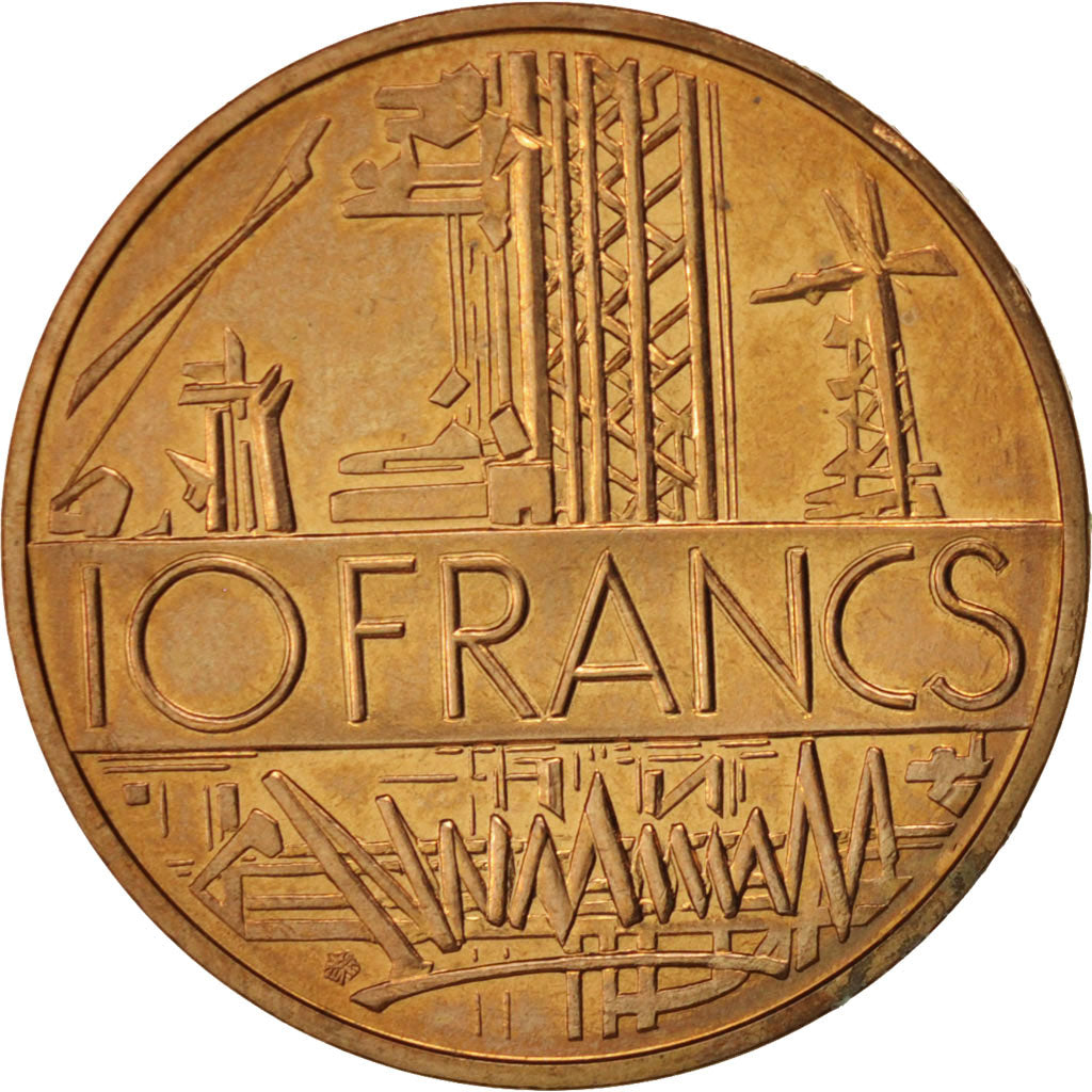 Coin, France, Mathieu, 10 Francs, 1984, Paris, MS(63), Nickel-brass, KM:940