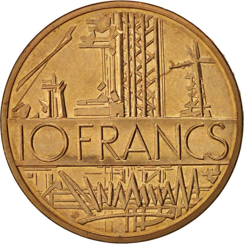 Coin, France, Mathieu, 10 Francs, 1985, Paris, MS(63), Nickel-brass, KM:940