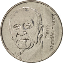 Coin, France, Mendès France, 5 Francs, 1992, Paris, EF(40-45), Nickel, KM:1006