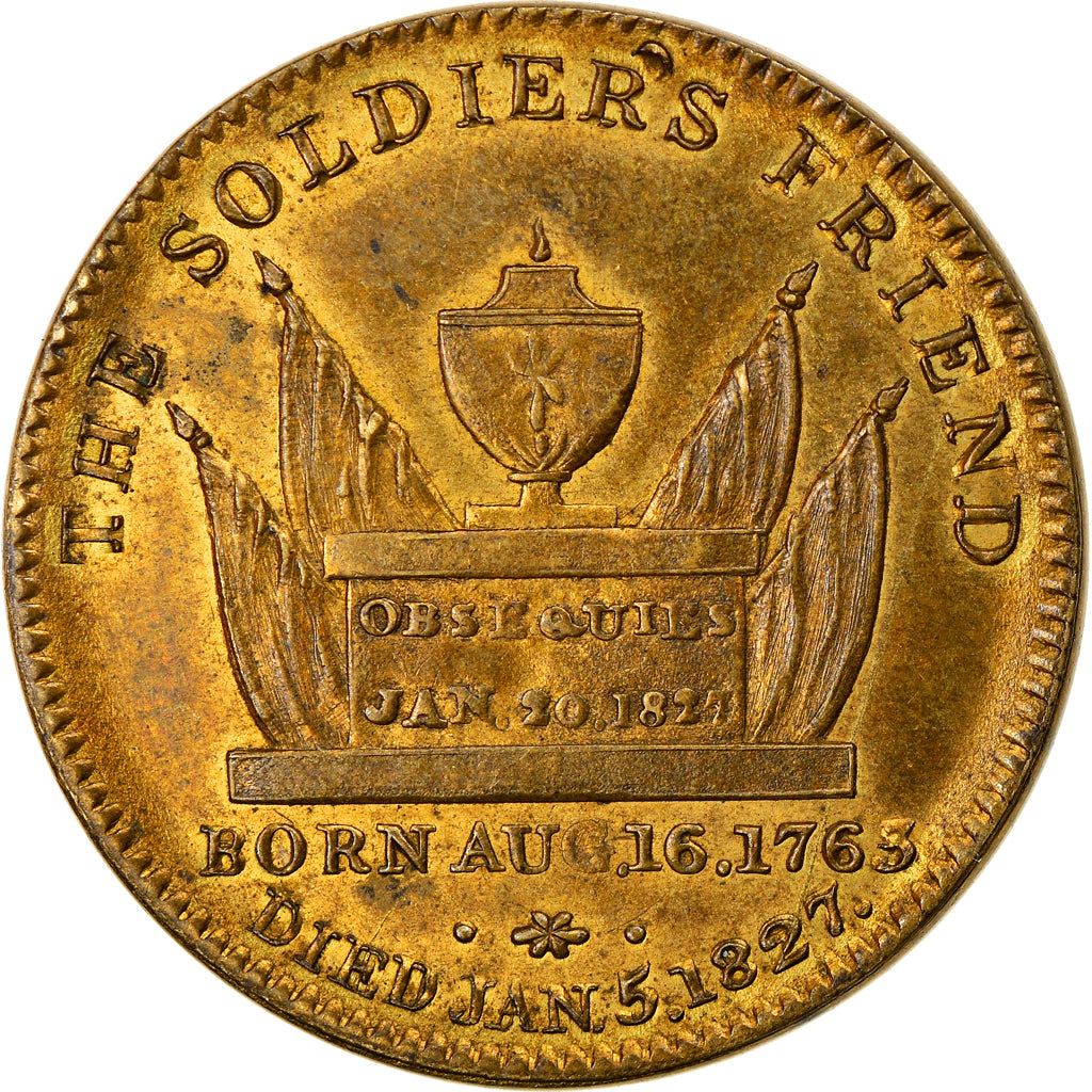 Regno Unito, ficha, Frederick Duke of York, 1827, Ottone, BB