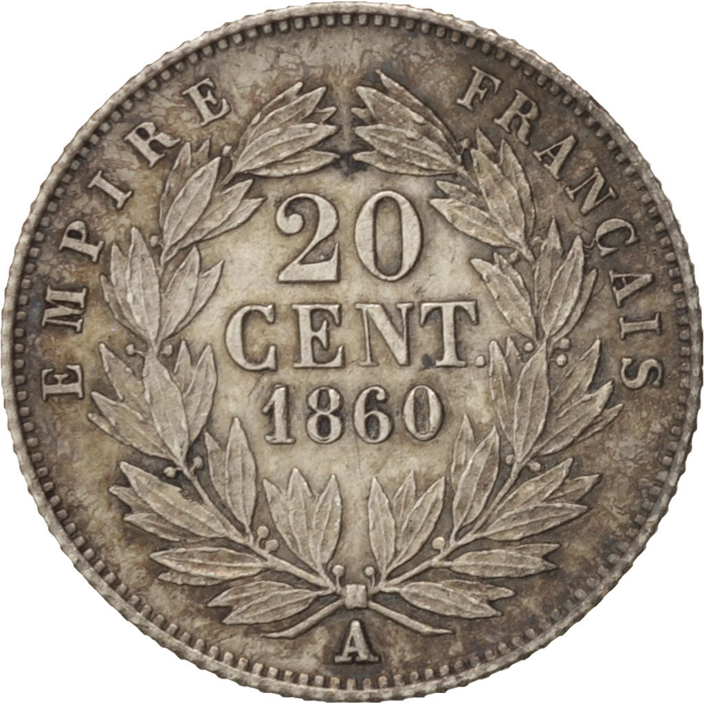 Münze, Frankreich, Napoleon III, Napoléon III, 20 Centimes, 1860, Paris, SS+