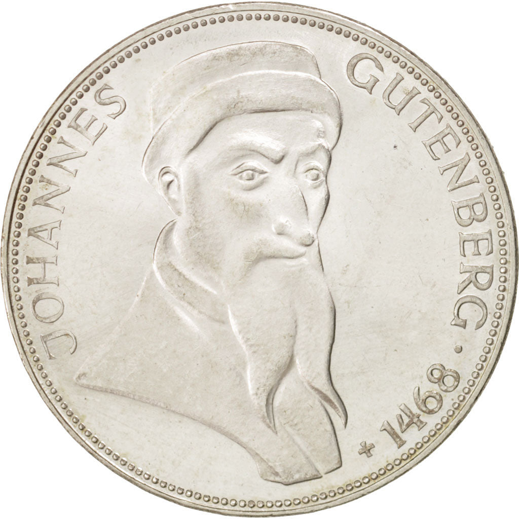 Coin, GERMANY - FEDERAL REPUBLIC, 5 Mark, 1968, Karlsruhe, Germany, MS(63)