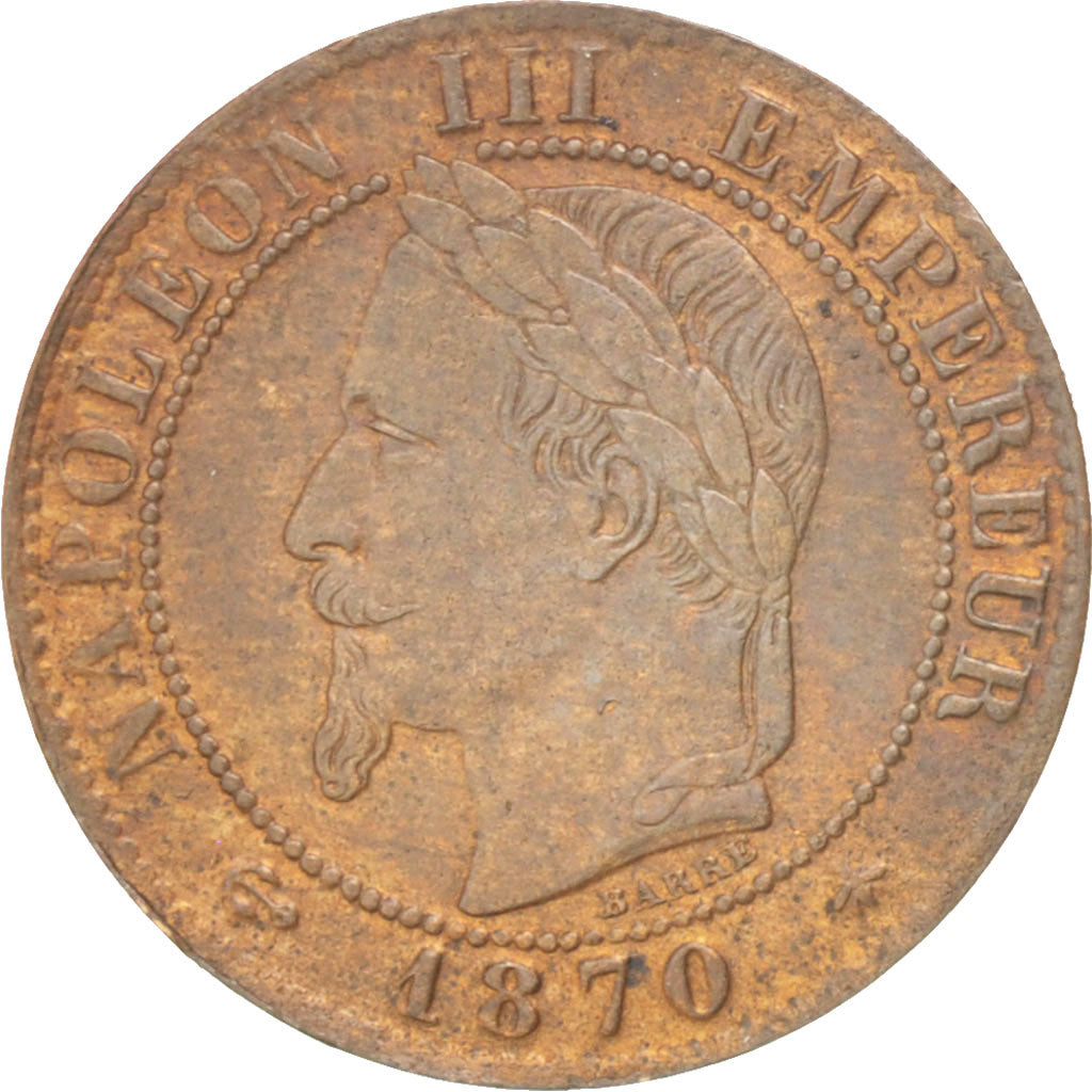 Münze, Frankreich, Napoleon III, Napoléon III, Centime, 1870, Paris, SS